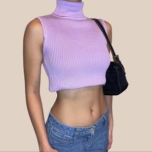 Lavender turtleneck